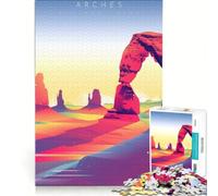 Puzzle da 1000 pezzi per ragazzi, Parco Nazionale degli Arches, gioco pratico, divertente e spiritoso, regalo per amici e familiari 38x52cm