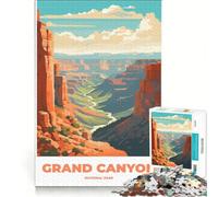 Puzzle da 1000 pezzi per ragazzi, Parco Nazionale del Grand Canyon, decorazione da parete, passatempo ideale per le vacanze a casa, per rafforzare l'amore tra le coppie 38x26cm
