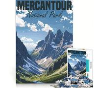Puzzle da 1000 pezzi per ragazzi Parco Nazionale del Mercantour giochi educativi assemblaggio di modelli collezione d'artista belle arti 38x26cm