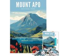 Puzzle da 1000 pezzi per ragazzi Parco Nazionale del Monte Apo gioco interattivo giocattolo coinvolgente per coltivare la pazienza attività artistiche regalo educativo (dimensioni 38x26cm)