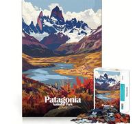 Puzzle da 1000 pezzi per ragazzi,Parco Nazionale della Patagonia,Cile,paesaggio,design finemente intagliato,gioco di logica,regalo,divertimento rilassante,compleanno,divertimento (50x75cm)