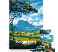 Puzzle da 1000 pezzi per ragazzi,Parco Nazionale della Valle di Kidepo,Uganda,con bordi precisi,attività stimolante per la mente,gioco rilassante,regalo di compleanno (38x52cm)
