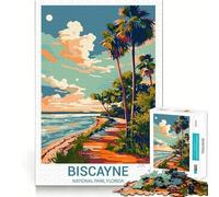 Puzzle da 1000 pezzi per ragazzi,Parco Nazionale di Biscayne,Florida,con bordi precisi,gioco divertente e rilassante,ideale per decorazioni natalizie (50x75cm)