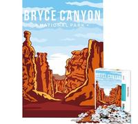 Puzzle da 1000 pezzi per ragazzi Parco Nazionale di Bryce Canyon gioco stimolante gioco impossibile adatto a coppie regalo di compleanno (dimensioni 38x26cm)