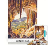 Puzzle da 1000 pezzi per ragazzi Parco Nazionale di Wind Cave gioco educativo divertente antistress collezione d'artista belle arti 50x75cm