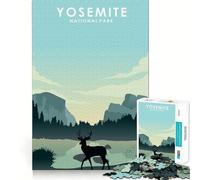 Puzzle da 1000 pezzi per ragazzi, Parco Nazionale di Yosemite, con bordi precisi, ideale per allenare la mente, un gioco divertente e tranquillo, perfetto come regalo di compleanno (38x52cm)