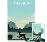 Puzzle da 1000 pezzi per ragazzi, Parco Nazionale di Yosemite, decorazione per incastri, gioco per esercitare la mente, gioco per il relax, regalo di Natale divertente (50x75cm)