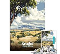 Puzzle da 1000 pezzi per ragazzi Parco Nazionale Kruger Sudafrica Giocattolo educativo gioco pratico regalo di compleanno regalo di Babbo Natale segreto (dimensioni 38x52cm)