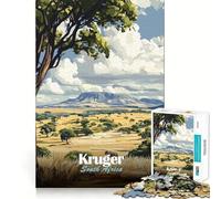 Puzzle da 1000 pezzi per ragazzi,Parco Nazionale Kruger,Sudafrica,intricato e divertente,con incastri di precisione,ideale per momenti di relax e per decorare la parete durante il periodo natalizio