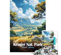 Puzzle da 1000 pezzi per ragazzi Parco Nazionale Kruger Sudafrica Puzzle per ragazzi Migliora la memoria Lista dei desideri con Babbo Natale Gioco educativo per famiglie 38x26cm