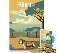 Puzzle da 1000 pezzi per ragazzi,Parco Nazionale Kruger,taglio preciso,divertente gioco di logica,gioco tranquillo,decorazione natalizia,regalo (38x52cm)