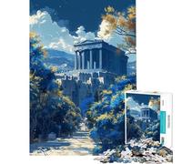 Puzzle da 1000 pezzi per ragazzi: Partenone Grecia Puzzle antistress regalo di compleanno per amici e familiari (dimensioni 38x26cm)