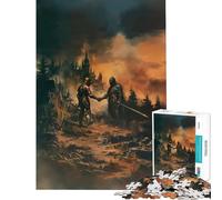 Puzzle da 1000 pezzi per ragazzi Patto dei Cavalieri gioco pratico sfida per l'intelligenza giocattolo avvincente ottimo regalo per donne (dimensioni 38x52cm)