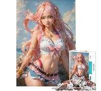 Puzzle da 1000 pezzi per ragazzi Perla Rosa dei Sette Mari Puzzle per adulti Giochi rilassanti Migliora la memoria Difficile e stimolante (Dimensioni 50x75cm)