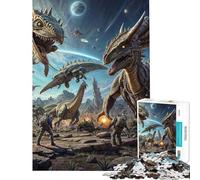 Puzzle da 1000 pezzi per ragazzi Pianeta alieno Predatori Puzzle per adulti Gioco pratico divertente e spiritoso Attività divertenti da fare a casa (dimensioni 50x75cm)