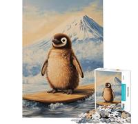 Puzzle da 1000 pezzi per ragazzi pinguino che fa surf gioco educativo sfida gioco rilassante analisi e logica ottimo regalo e giocattolo (dimensioni 38x52cm)