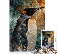 Puzzle da 1000 pezzi per ragazzi Pinguino Cosmico gioco pratico per il divertimento in famiglia giocattolo antistress che migliora l'amore tra le coppie (38x52cm)