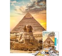 Puzzle da 1000 pezzi per ragazzi piramide egizia difficile e stimolante perfetto per la decorazione gioco educativo per ragazzi dai 14 anni in su 38x52cm