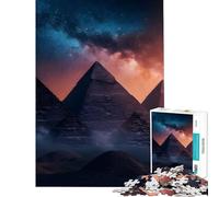 Puzzle da 1000 pezzi per ragazzi Piramidi Cosmiche Egitto Aiuta a stimolare la mente Divertimento per tutta la famiglia Giochi educativi Per maggiori di 14 anni Gioco di puzzle offerto (38x26cm)