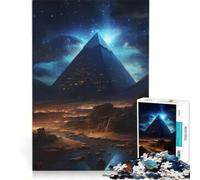 Puzzle da 1000 pezzi per ragazzi, Piramidi egizie, gioco pratico, passatempo ideale per le vacanze, compleanno e Natale 38x26cm