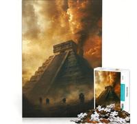 Puzzle da 1000 pezzi per ragazzi, Piramidi morte di Chichen Itza, giochi educativi, attività divertenti da fare a casa, collezione d'artista, belle arti 50x75cm
