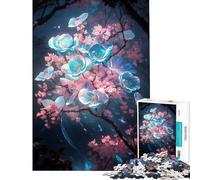 Puzzle da 1000 pezzi per ragazzi Plum Bloom Serenity divertimento a casa attività per famiglie gioco pratico adatto dai 14 anni in su (38x26cm)