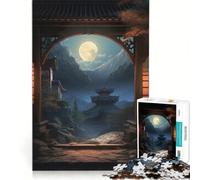 Puzzle da 1000 pezzi per ragazzi, Porta del Paradiso Giapponese, Gioco Educativo, Decorazione da Parete, Per Rafforzare l'Amore tra le Coppie 38x52cm