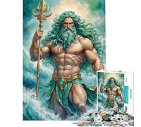 Puzzle da 1000 pezzi per ragazzi Poseidone Dio del Mare Divertimento a casa regalo di compleanno Gioco impossibile per ragazzi dai 14 anni in su 38x52cm