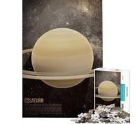 Puzzle da 1000 pezzi per ragazzi poster artistico di Saturno puzzle per adulti giochi per famiglie un'opera d'arte stimolante da completare (dimensioni 38x52cm)