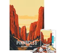 Puzzle da 1000 pezzi per ragazzi poster del Parco Nazionale di Pinnacles gioco educativo sfida rilassante analisi e logica ottimo regalo e giocattolo (dimensioni 50x75cm)