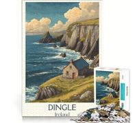 Puzzle da 1000 pezzi per ragazzi, poster di Dingle, Irlanda, giocattolo antistress, per divertimento in famiglia, regalo per amici e parenti 38x26cm