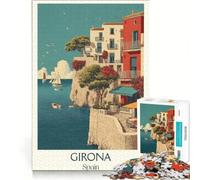 Puzzle da 1000 pezzi per ragazzi, poster di Girona, Catalogna, gioco rompicapo, taglio di precisione, compleanno e Natale 38x52cm