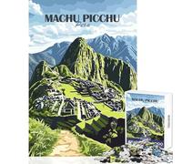Puzzle da 1000 pezzi per ragazzi poster di Machu Picchu Perù Giocattolo educativo da 1000 pezzi ideale come regalo e per tutta la famiglia (50x75cm)