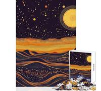 Puzzle da 1000 pezzi per ragazzi poster originale del cielo notturno nel deserto gioco educativo attività per famiglie giocattolo decorazione da parete compleanno e Natale (50x75cm)