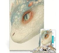 Puzzle da 1000 pezzi per ragazzi, primo piano dell'occhio del drago, giocattolo antistress, assemblaggio di figure, compleanno e Natale 50x75cm