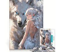 Puzzle da 1000 pezzi per ragazzi Principessa con la Bestia gioco divertente allena la mente e la mano sfida unica 38x52cm