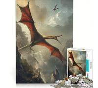 Puzzle da 1000 pezzi per ragazzi pterodattili dinosauri arte gioco impossibile difficile e stimolante compleanno e Natale 50x75cm