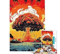 Puzzle da 1000 pezzi per ragazzi puzzle a forma di fungo e bomba per migliorare la memoria e stimolare l'attività cerebrale gioco educativo per tutta la famiglia 38x26cm