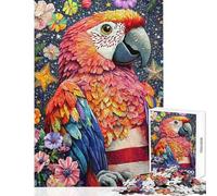 Puzzle da 1000 pezzi per ragazzi puzzle a mosaico dai colori vivaci con pappagallo puzzle per adulti giochi divertenti un'opera d'arte ideale come regalo per tutta la famiglia (dimensioni 50x75cm)