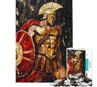 Puzzle da 1000 pezzi per ragazzi puzzle a mosaico del guerriero spartano per adulti gioco pratico per passare il tempo in casa regalo di Natale o di compleanno (dimensioni 38x52cm)