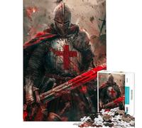 Puzzle da 1000 pezzi per ragazzi puzzle a tema Crociata e Conquista per adulti giocattolo decorativo da parete ideale per la casa regali di Natale e compleanno (dimensioni 38x52cm)