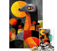 Puzzle da 1000 pezzi per ragazzi puzzle astratto con lucertola e paesaggio lunare puzzle per adulti gioco rompicapo per migliorare la memoria ideale per compleanni e Natale (dimensioni 38x52cm)