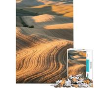 Puzzle da 1000 pezzi per ragazzi puzzle con campi di grano dorati al tramonto puzzle per adulti giochi rilassanti ma divertenti e spiritosi ideale come regalo per tutta la famiglia (38x52cm)