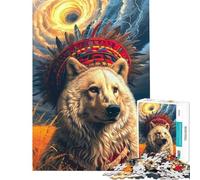 Puzzle da 1000 pezzi per ragazzi puzzle con cane americano giochi per famiglie divertimento assicurato ideale come regalo per tutta la famiglia (dimensioni 50x75cm)