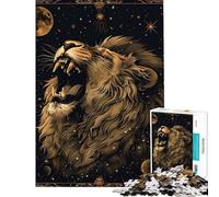 Puzzle da 1000 pezzi per ragazzi puzzle con carte dei tarocchi del leone per adulti gioco per famiglie migliora la memoria attività divertenti da fare a casa (dimensioni 50x75cm)