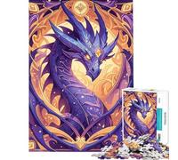 Puzzle da 1000 pezzi per ragazzi puzzle con carte magiche del drago per adulti giocattolo fai da te gioco di analisi e logica stimolante regalo (dimensioni 50x75cm)