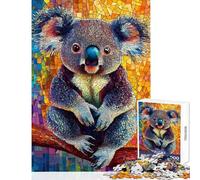 Puzzle da 1000 pezzi per ragazzi puzzle con koala dai colori vivaci puzzle a mosaico per adulti giochi divertenti un'opera d'arte ideale come regalo per tutta la famiglia (dimensioni 38x52cm)