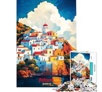 Puzzle da 1000 pezzi per ragazzi puzzle con poster artistico di Patmos puzzle per adulti gioco pratico ideale per passare il tempo durante le vacanze perfetto come regalo (dimensioni 50x75cm)