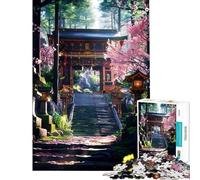Puzzle da 1000 pezzi per ragazzi puzzle con sentiero di un santuario giapponese gioco pratico per adulti ideale per passare il tempo durante le vacanze o come regalo (dimensioni 50x75cm)