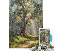 Puzzle da 1000 pezzi per ragazzi puzzle con sentiero nella foresta per adulti gioco rompicapo difficile regalo per amici e familiari (dimensioni 38x52cm)